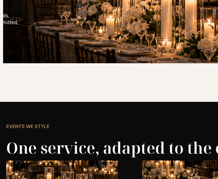 Tabletop and floor candle styling