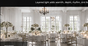 BEFORE · Wedding décor