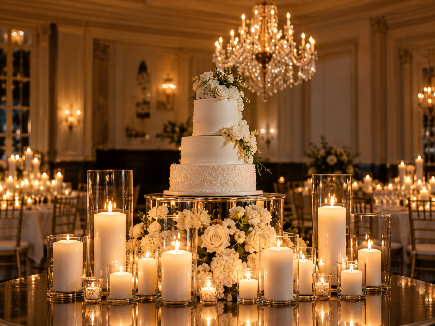 Focal candlelight display