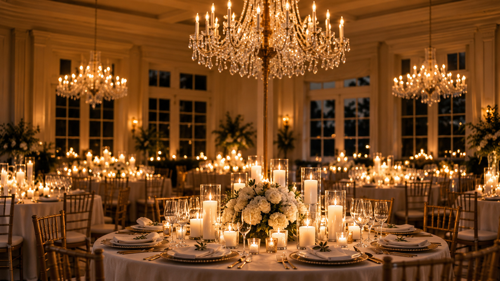 After dark candlelight